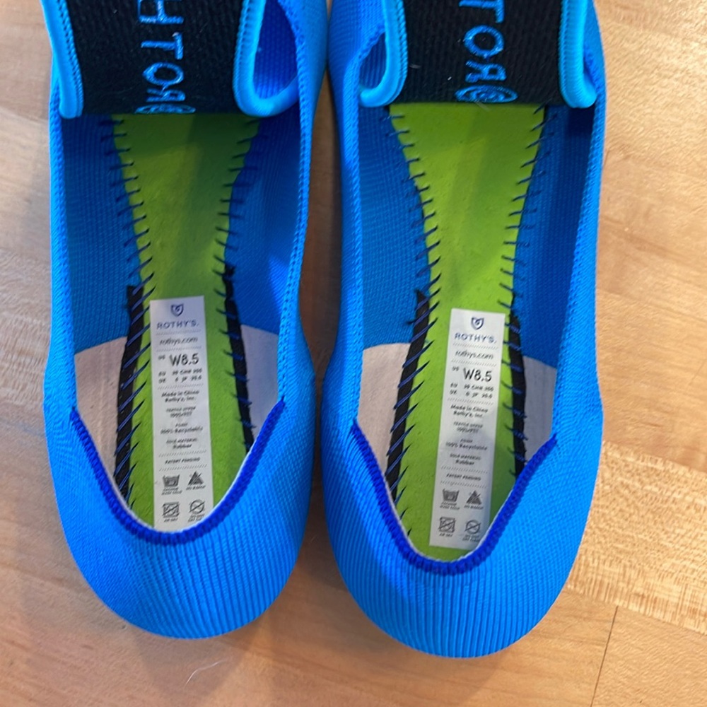 Rothy's The Point Blue Size 8.5 (no packaging included) - Picture 3 of 8